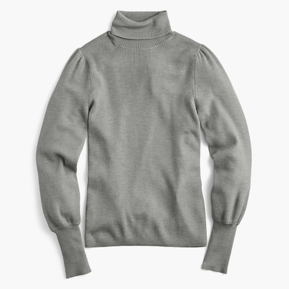 J.Crew Balloon Sleeve Turtleneck Sweater